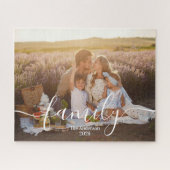 Custom Family Photo – Personalized Last Name  Legpuzzel (Horizontaal)