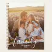 Custom Family Photo – Personalized Last Name Planner (Voorkant)