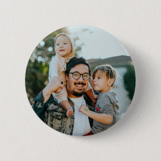 Custom Family Photo Personalized  Ronde Button 5,7 Cm