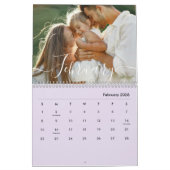 Custom Family Photo | Personalized Soft Lavender Kalender (Feb 2026)