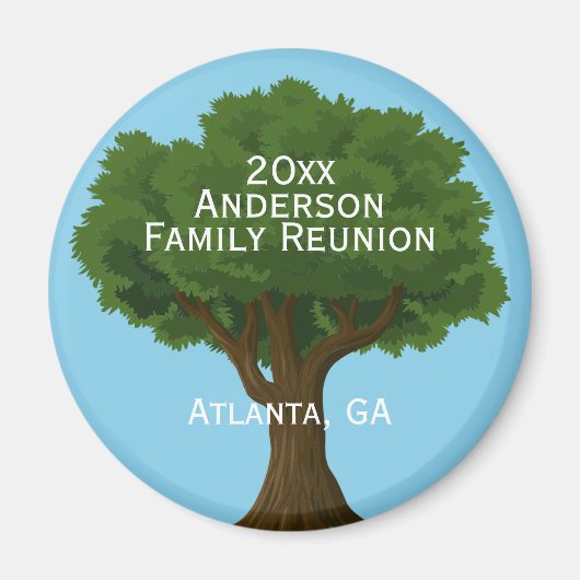 Custom Family Reunion Souvenir Magneet (Voorkant)