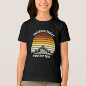 Custom Family Reunion Sunset Road Trip Kinder Tri-Blend Shirt (Voorkant)