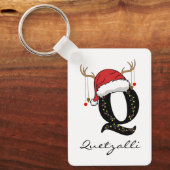 Custom Family Santa Claus Keychain for Mom and Dad (Voorkant)