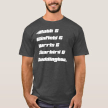 Custom Family T-shirt - lichte tekst op donker t-s