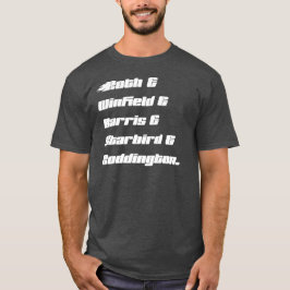 Custom Family T-shirt - lichte tekst op donker t-s