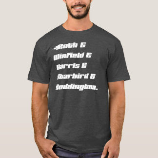 Custom Family T-shirt - lichte tekst op donker t-s