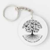 Custom family tree reunion  sleutelhanger (Voorkant)