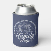 Custom Family Trip Groep Matching Beach Vakantie Blikjeskoeler (Blikje Voorkant)