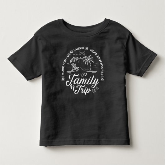 Custom Family Trip Groep Matching Beach Vakantie Kinder Shirts (Voorkant)