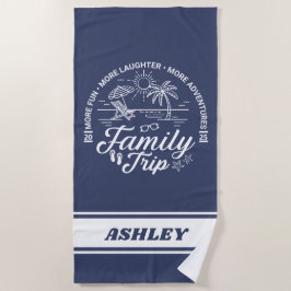 Custom Family Trip Groep Matching Beach Vakantie Strandlaken