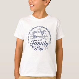 Custom Family Trip Groep Matching Beach Vakantie T-shirt