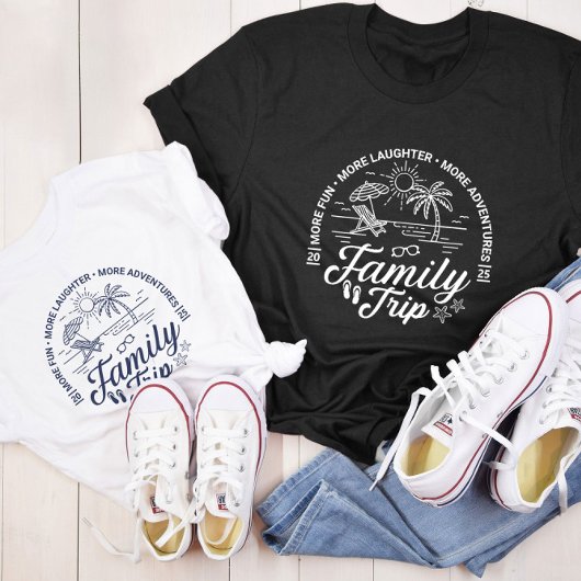 Custom Family Trip Groep Matching Beach Vakantie T-shirt