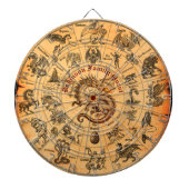 Custom Fantasy  Family Crest Gift Dartbord (Voorkant)