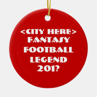 Custom Fantasy-Football Keramisch Ornament