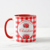 Custom Farmhouse Country Red Gingham Combo Mok (Links)