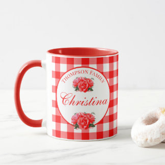 Custom Farmhouse Country Red Gingham Combo Mok