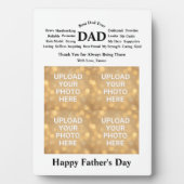 Custom Father's Day Plaque Fotoplaat (voorkant)