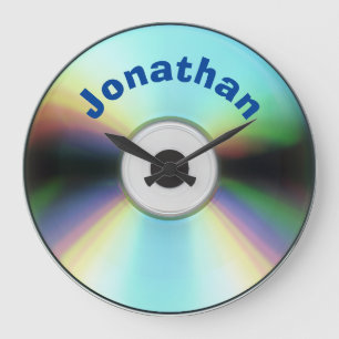 Custom Faux CD Retro 90s Muziek Grote Klok