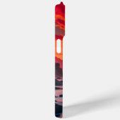 Custom Fiery Sunset Coastline – Ocean Cliffs Case-Mate iPhone Case (Achterkant / Rechts)