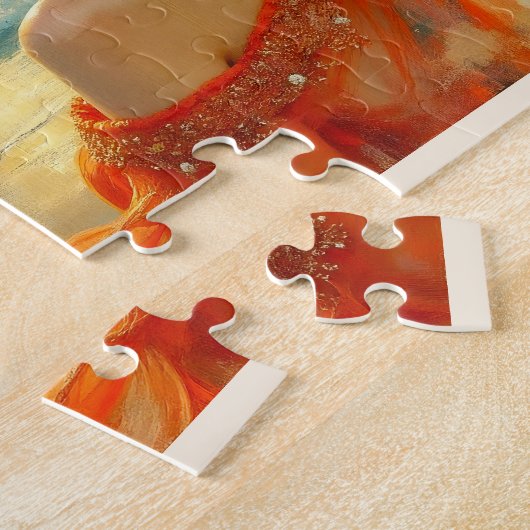 Custom Fine Art Women Collage Puzzle Legpuzzel (Zijkant)