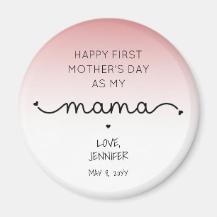 Custom First Moederdag New Mama Keepomwille Gifts Magneet