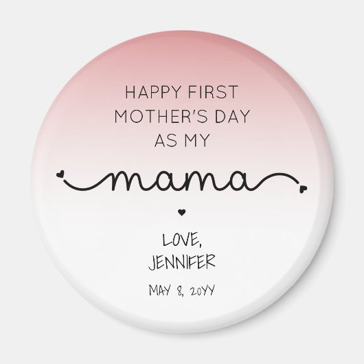Custom First Moederdag New Mama Keepomwille Gifts Magneet (Voorkant)