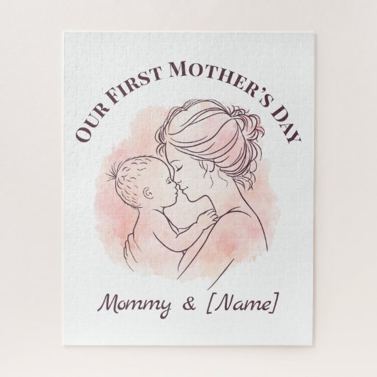 Custom First Mother’s Day Jigsaw Puzzle (Vertical)