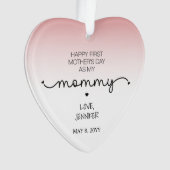 Custom First Mother's Day Cadeau Nouveau maman Kee (devant)