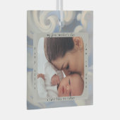 Custom First Mother's Day Photo & Name Ornament (Voorkant Rechts)