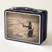 Custom Fishing Box Fishing Gift Fly Fishing Box (Achterkant)
