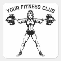 Custom Fitness Club Design met gewichtheffen kunst