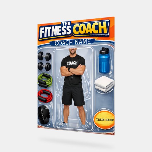 Custom Fitness Coach Photo and Name (Angle)