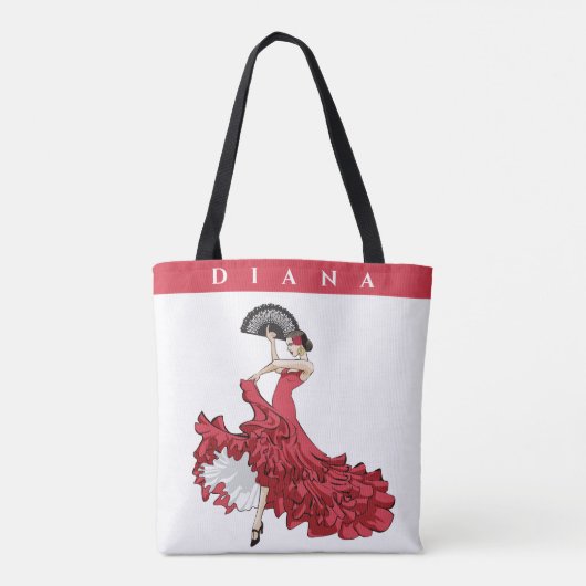 Custom Flamenco Shopping Tas (Achterkant)