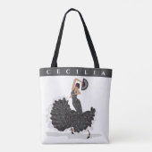 Custom Flamenco Shopping Tas (Achterkant)