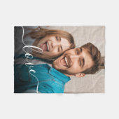 Custom Fleece Deken foto en tekst (Voorkant (Horizontaal))