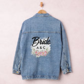 Custom Floral Bride Denim Jacket (Hangar)
