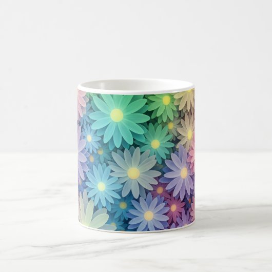 Custom Floral Design Coffee Mug (Centre)