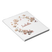 Custom Floral Elegance Notitieblok (Schuin)