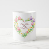 Custom Floral Heart Mother’s Day Mug (Devant)