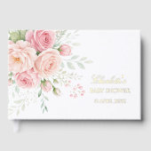 Custom Floral Memory Guest Book Keepsake Gastenboek (Voorkant)