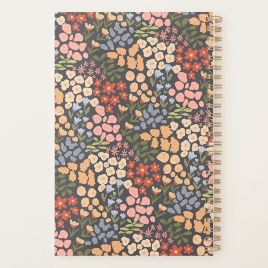 Custom Floral Monogram Weekly Monthly Planner (Dos)