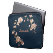 Custom Floral Neopreen Laptop Sleeve (Voorkant Links)