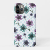 Custom floral pattern gift iPhone / iPad case (Achterkant)