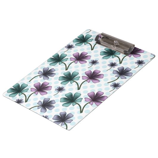 Custom floral pattern gift iPhone / iPad case Klembord (Gekanteld)