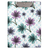 Custom floral pattern gift iPhone / iPad case Klembord (Voorkant)