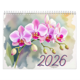Custom Floral Photo Calendar Personalized Flower  Kalender