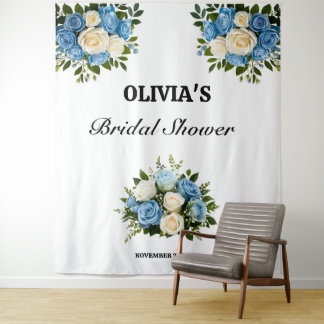 Custom Floral Tapestry voor Vrijgezellenfeest Wandkleed