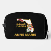 Custom Florida Flag State Flower Sinaasappel Bloss Toilettasje (Voorkant)