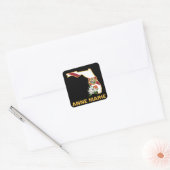 Custom Florida Flag State Flower Sinaasappel Bloss Vierkante Sticker (Envelop)