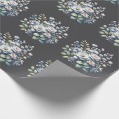 Custom flower design  cadeaupapier (Hoek)